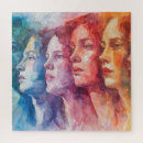 Search for womans face puzzles Women