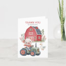 Search for barnyard animals thank you cards Pig