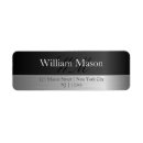 Search for steel return address labels Black