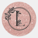 Search for pink monogram l stickers Elegant