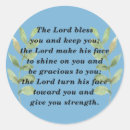 Search for the lord bless you stickers Bible verse