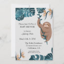 Search for sloth baby shower invitations Rustic
