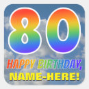 Recherche de 80 ans autocollants Quatre vingtième anniversaire