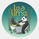 Recherche de panda heureux autocollants Illustration