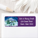 Search for landscape paintings return address labels Snow