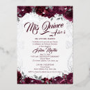 Search for burgundy and gold quince invitations Mis quince anos