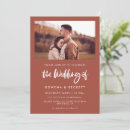 Search for copper wedding invitations Modern elegant