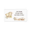Search for rolled return address labels Watercolor