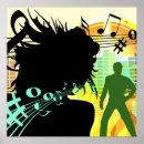 Search for music note posters Black