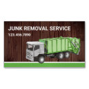 Search for junk removal business cards Waste management