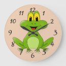 Recherche de grenouille mignonne horloges Vert