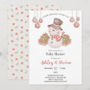 Recherche de snowman baby shower invitations Aquarelle