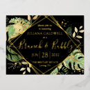 Search for tropical brunch invitations Gold foil