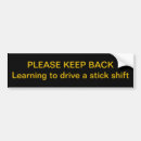 Search for stick shift bumper stickers Driving