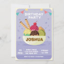 Search for sweets and treats birthday invitations Ice cream party