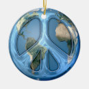 Search for peace on earth ornaments World