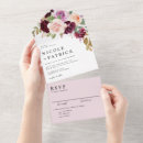 Search for burgundy flowers wedding invitations Autumn