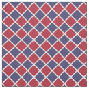Search for blue white diamond fabric Red
