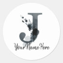Search for monogram j stickers Black