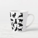 Search for elegant black cat mugs Black and white