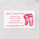 Search for toe business cards Dance studio