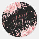 Search for black gold save the date stickers Floral