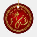 Search for year of the dragon ornaments Red