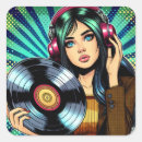 Recherche de disques vinyle autocollants Amoureux de musique