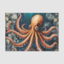 Search for blue octopus tissue paper Underwater