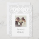 Search for white damask pattern invitations Classic