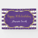 Search for purple gold banners Happy birthday