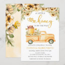 Search for a little honey is on the way baby shower invitations Gender neutral