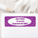 Search for curve return address labels Purple