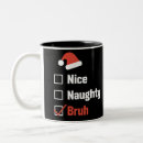 Search for funny naughty nice mugs Santa