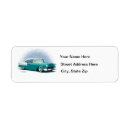 Search for retro car return address labels Cars