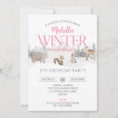 Search for pink winter wonderland invitations Deer