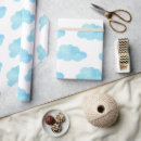Search for blue cloud wrapping paper Kids