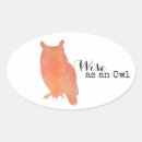 Search for wise owls stickers Woodland