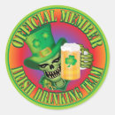 Search for irish skull stickers Shamrocks