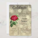 Search for golden birthday invitations Floral