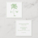 Recherche de palmier vert cartes visite Chic