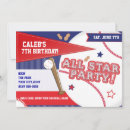 Search for red white blue birthday invitations Sports