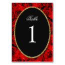 Search for gold and red table cards Calligraphy