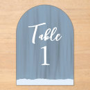 Search for acrylic table cards Dusty blue
