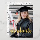 Search for gold foil graduation invitations Typography