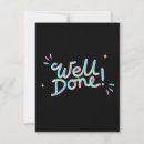 Search for well done postcards Colourful