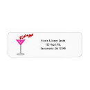 Search for cocktail return address labels Bachelorette