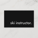 Search for ski instructor business cards Skiing