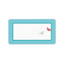 Search for origami return address labels Red