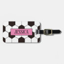 Search for kids football luggage tags Footballer